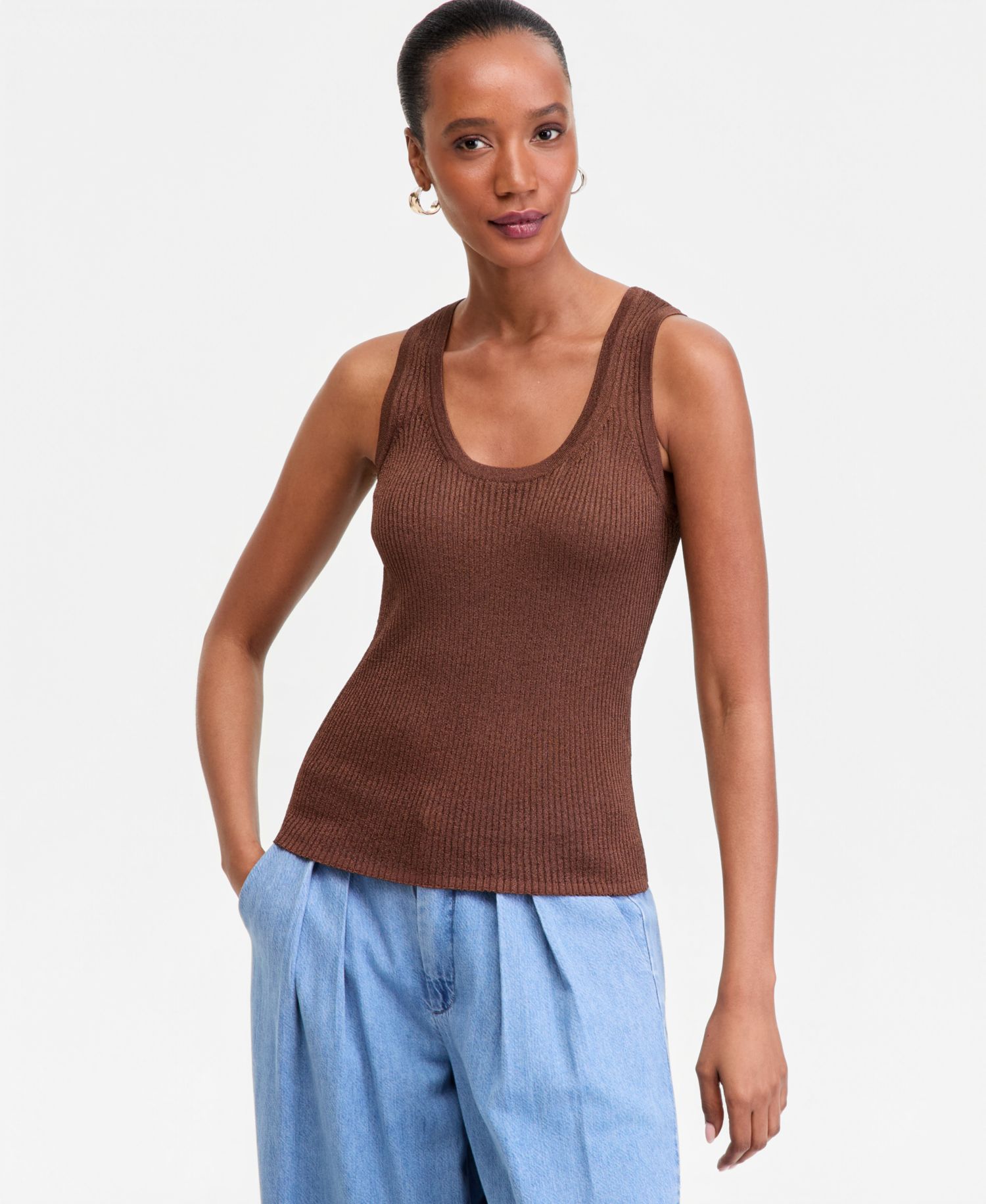 Women's Scoop-Neck Sweater Tank