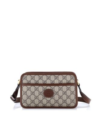 Mini Interlocking G Patch Camera Bag GG Coated Canvas