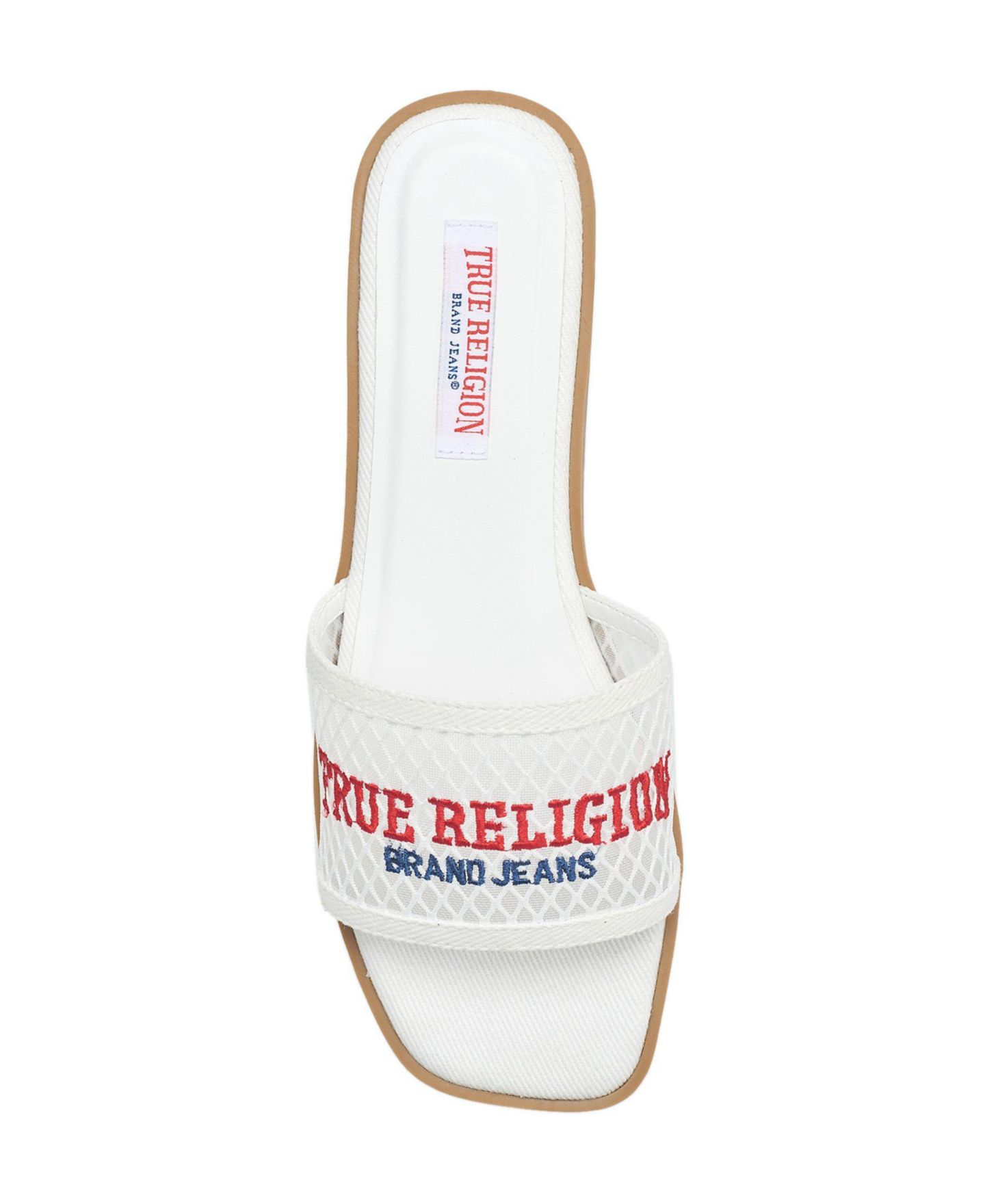 Женские сандалии True Religion Brat Mesh Slip on, цвет: Белый — фото 5