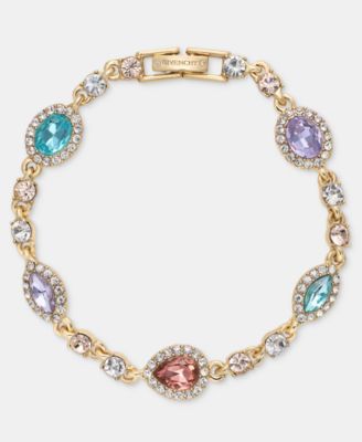 Glass Stone Statement Station Flex Bracelet