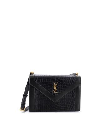 Gaby Envelope Satchel Embossed Leather