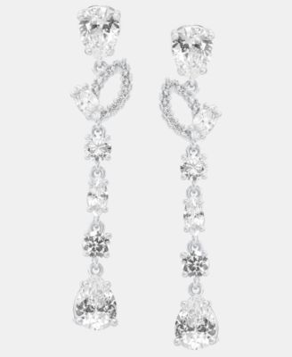 Cubic Zirconia Linear Earrings