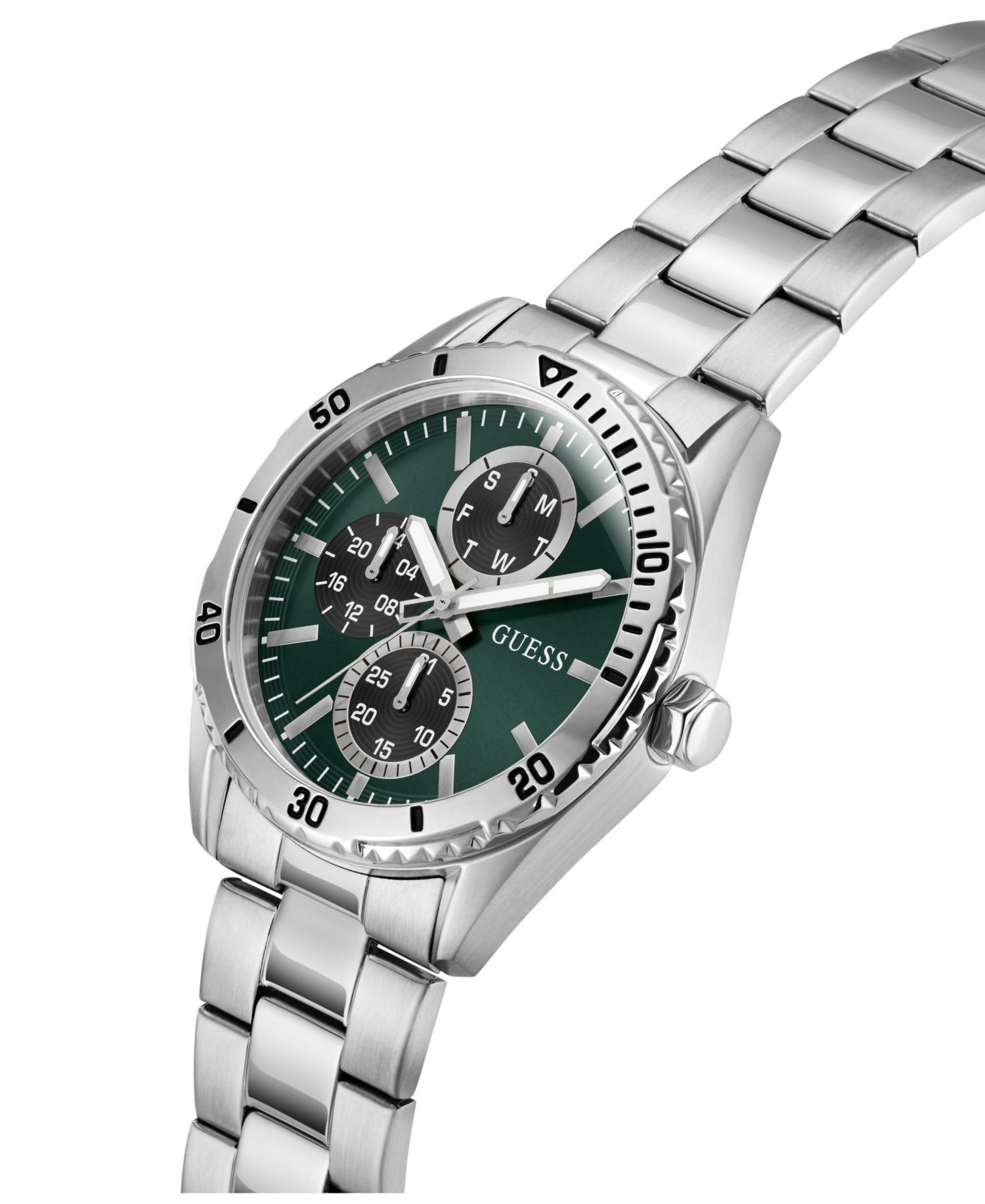 Men's Silver-Tone Multi-Function Watch, 43mm