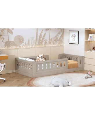 Wood Platform Bed Guardrail