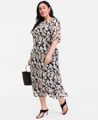 midi dress size 8 Jade Animal Print Sleeveless Satin Midi Dress