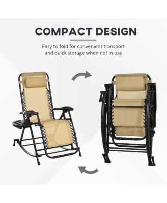 Rocking Zero Gravity Lounge Chair, Folding,