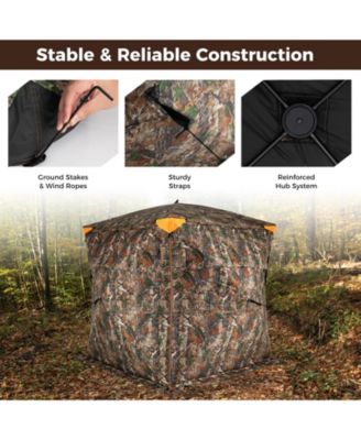 Three to Four Person Hunting Blind Pop Up with Swing Door