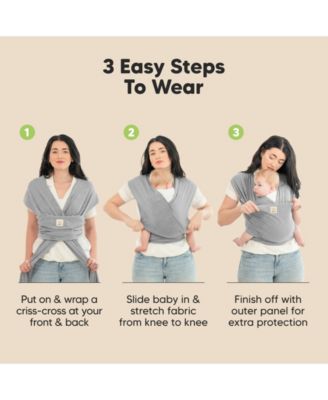 Original Baby Wraps Carrier, Baby Sling Carrier, Stretchy Infant Carrier for Newborn, Toddler