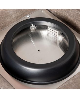 32" Square Propane Gas Fire Pit Table w/ Cover and Lava Rocks,