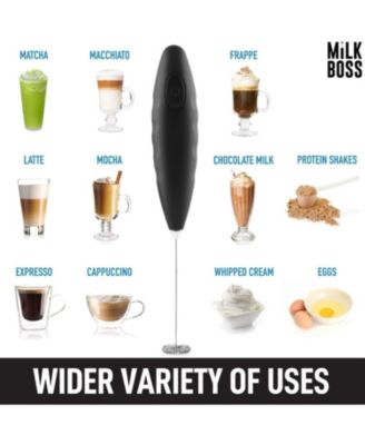 Handheld Electric Coffee Frother Drink Mixer with Batteries Included