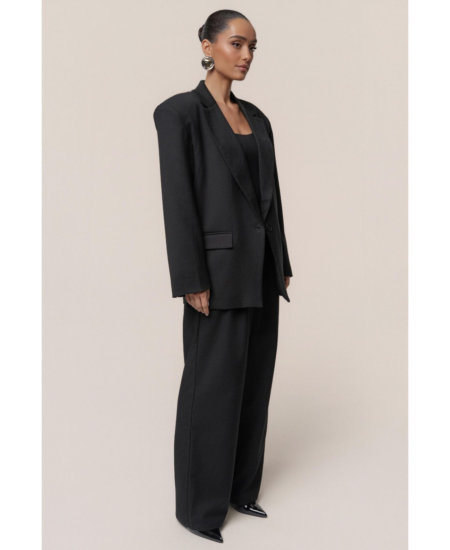 Женский пиджак JLUXLABEL Refined Moments Blazer, цвет: Чёрный — фото 6