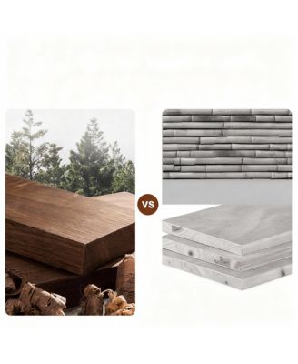 Solid Wood Cactus-Style Coat Rack, 6 Hooks, 3 Height Settings