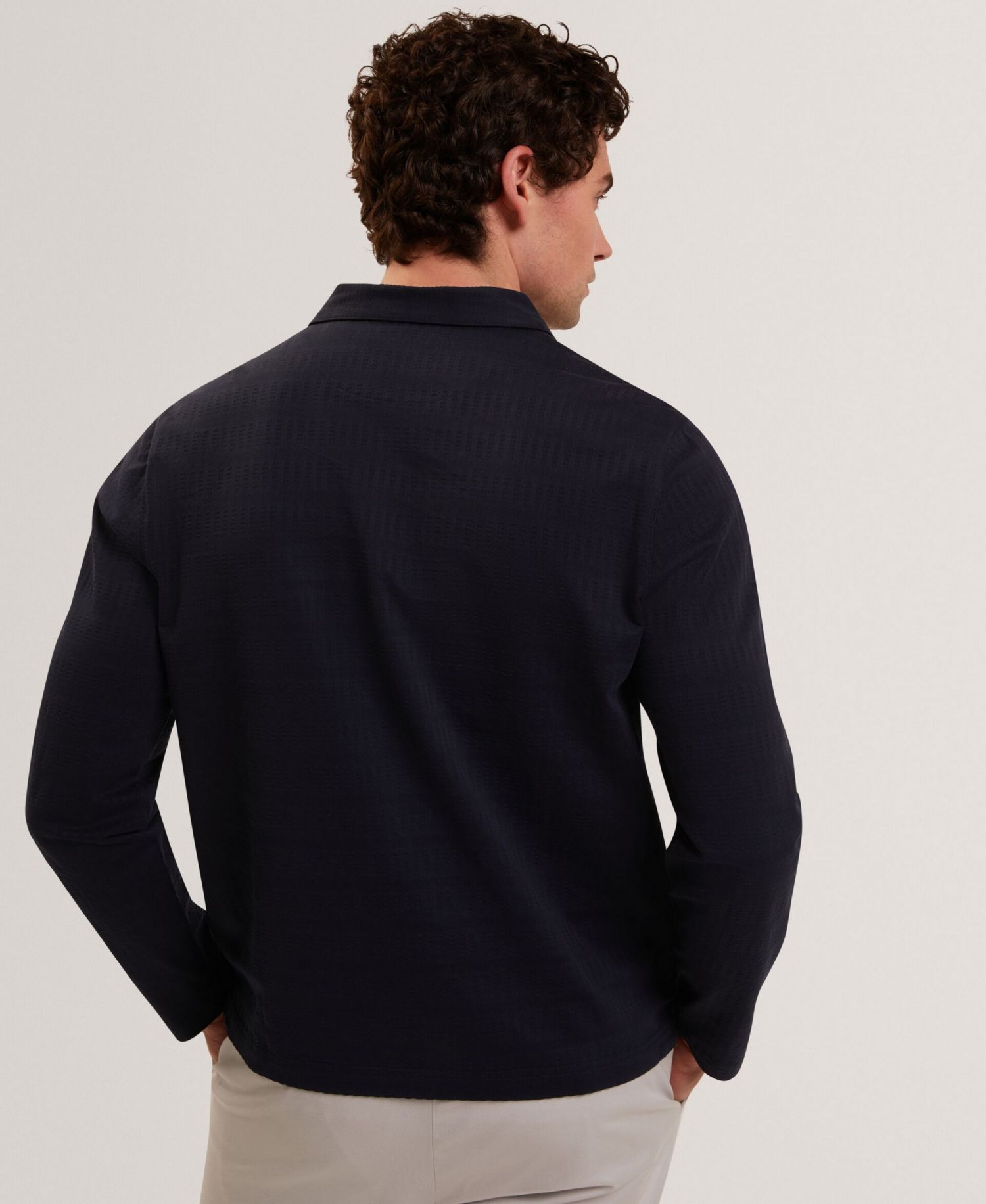 Men's Long-Sleeve Polo Shirt