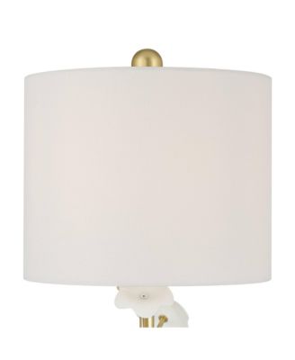 Descanso 21" High Gold and White Flower Table Lamp Set of 2