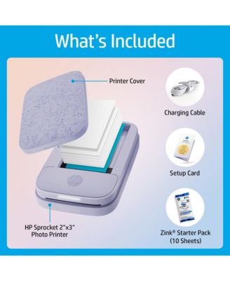 Sprocket 2x3" Zink Zero Ink Portable Instant Photo Printer