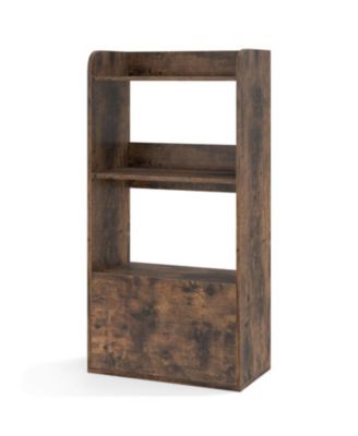 3 Tier Freestanding Bookshelf with Open Shelves for Storage