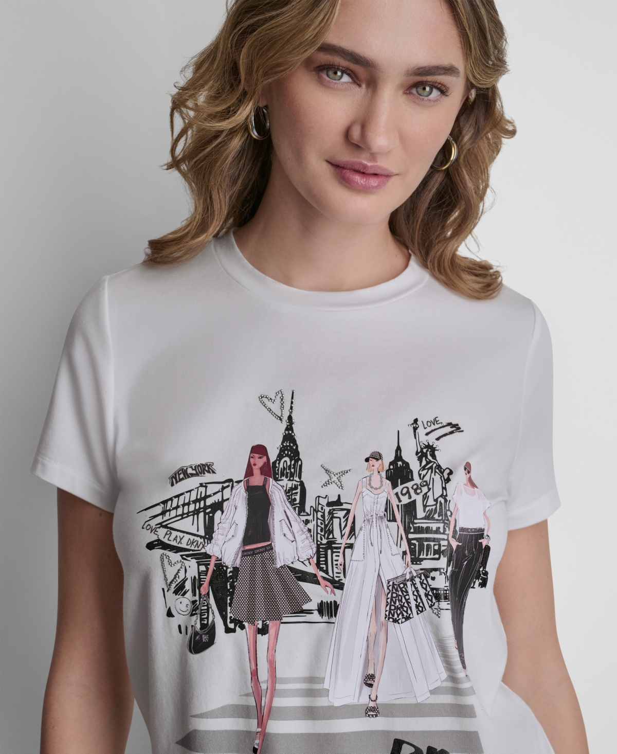 Dkny Women's Short-Sleeve Graphic T-Shirt