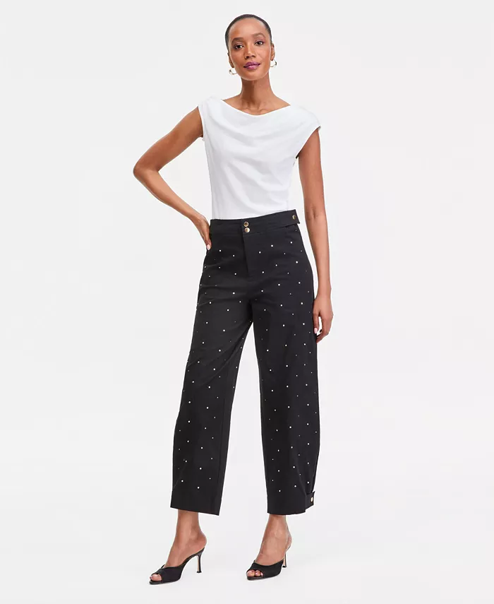 Women's Studded Tapered Pants - thumbnail 6