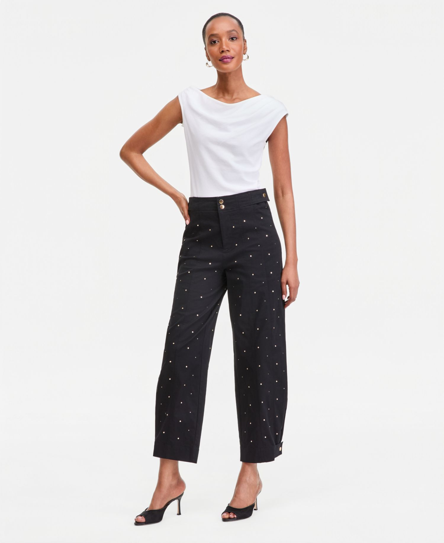 Women's Studded Tapered Pants