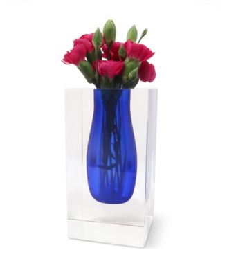 Double Wall Crystal Bud Vase, 3.25"