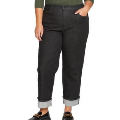 Women's Plus size Stevie High Rise Cuffed Straight Leg Jeans