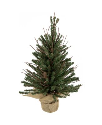 18" Warsaw Twig Artificial Christmas Tree in Burlap Base - Unlit