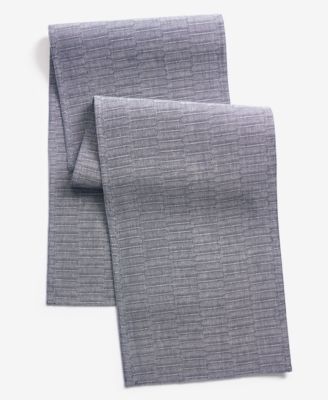 Textured Cotton Table Runner, 72" x 14"