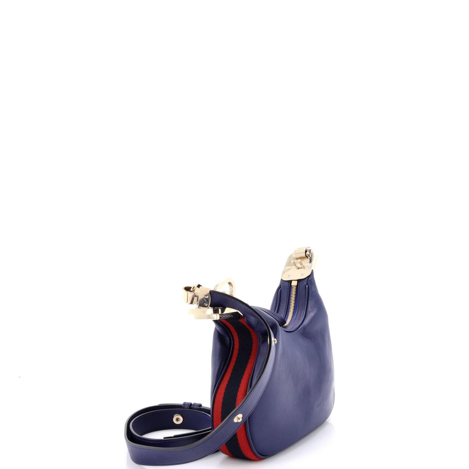 Small Attache Shoulder Bag Leather