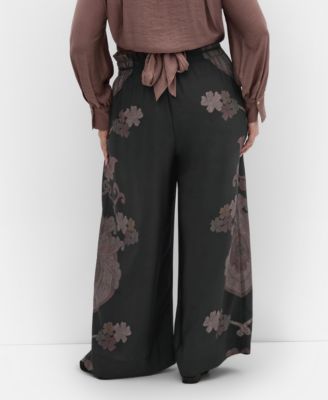 Women's Plus Size Eternal Side Print Wide Pant