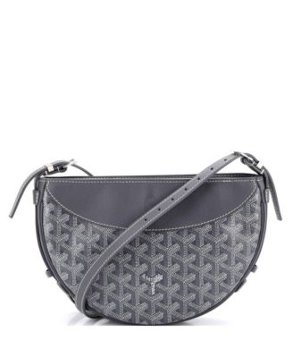 Hirondelle Shoulder Bag Coated Canvas and Leather