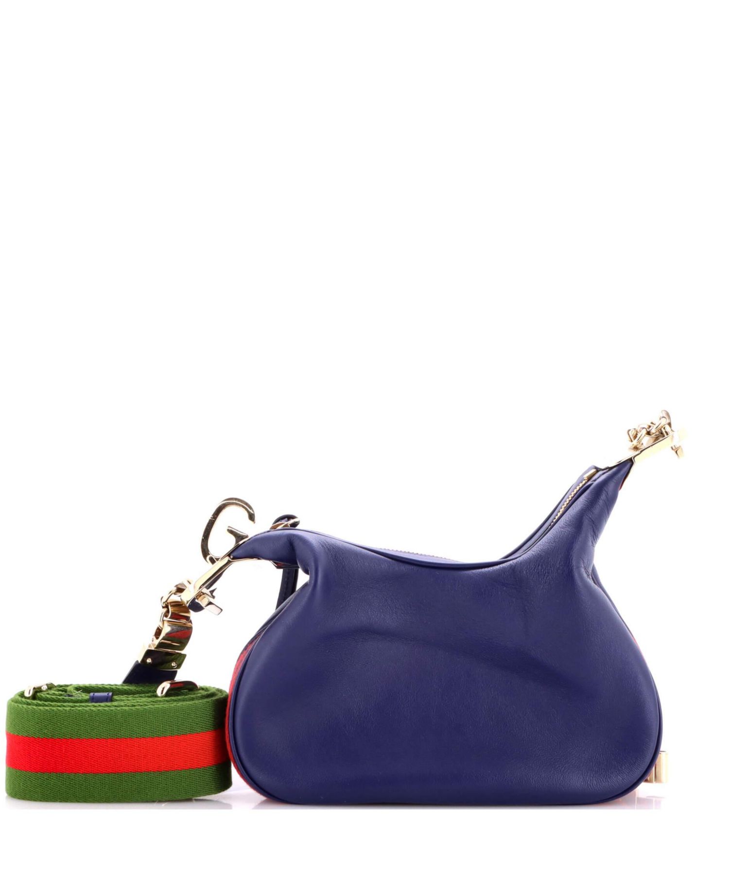 Small Attache Shoulder Bag Leather