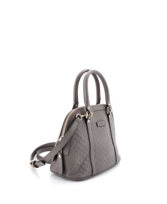Mini Convertible Dome Satchel Microguccissima Leather