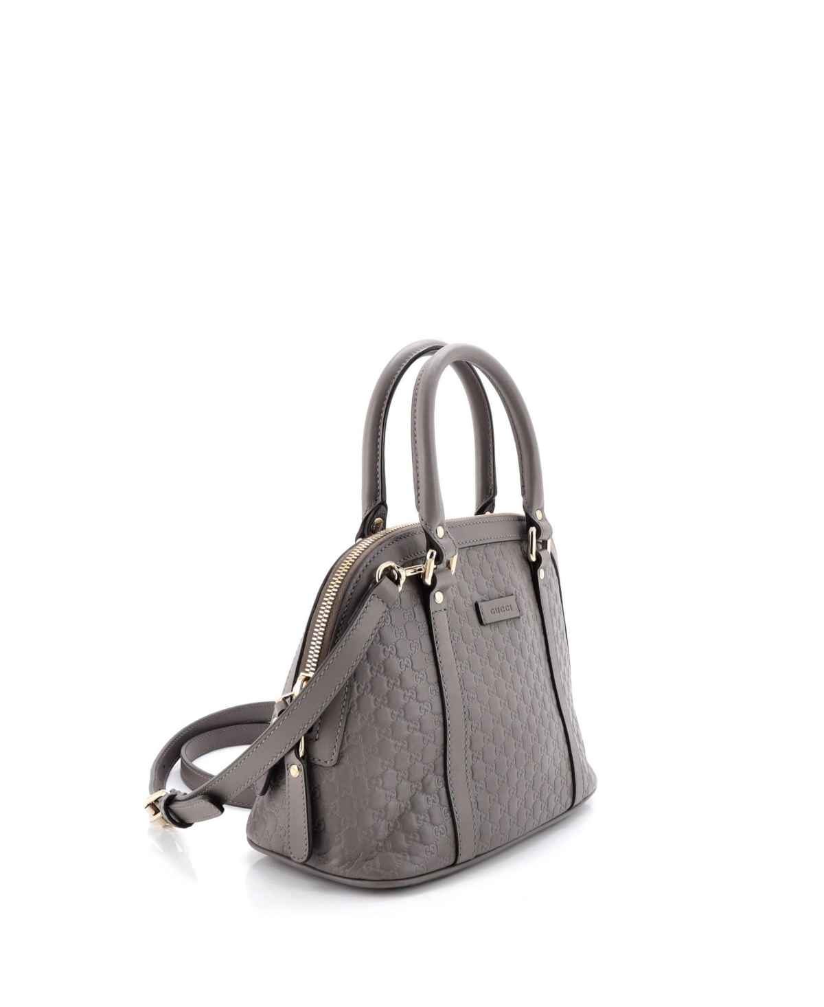 Pre-Owned Gucci Mini Convertible Dome Satchel Microguccissima Leather