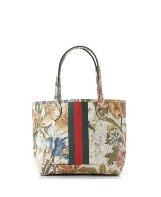 Medium Ophidia Tote Water Flora GG Coated Canvas
