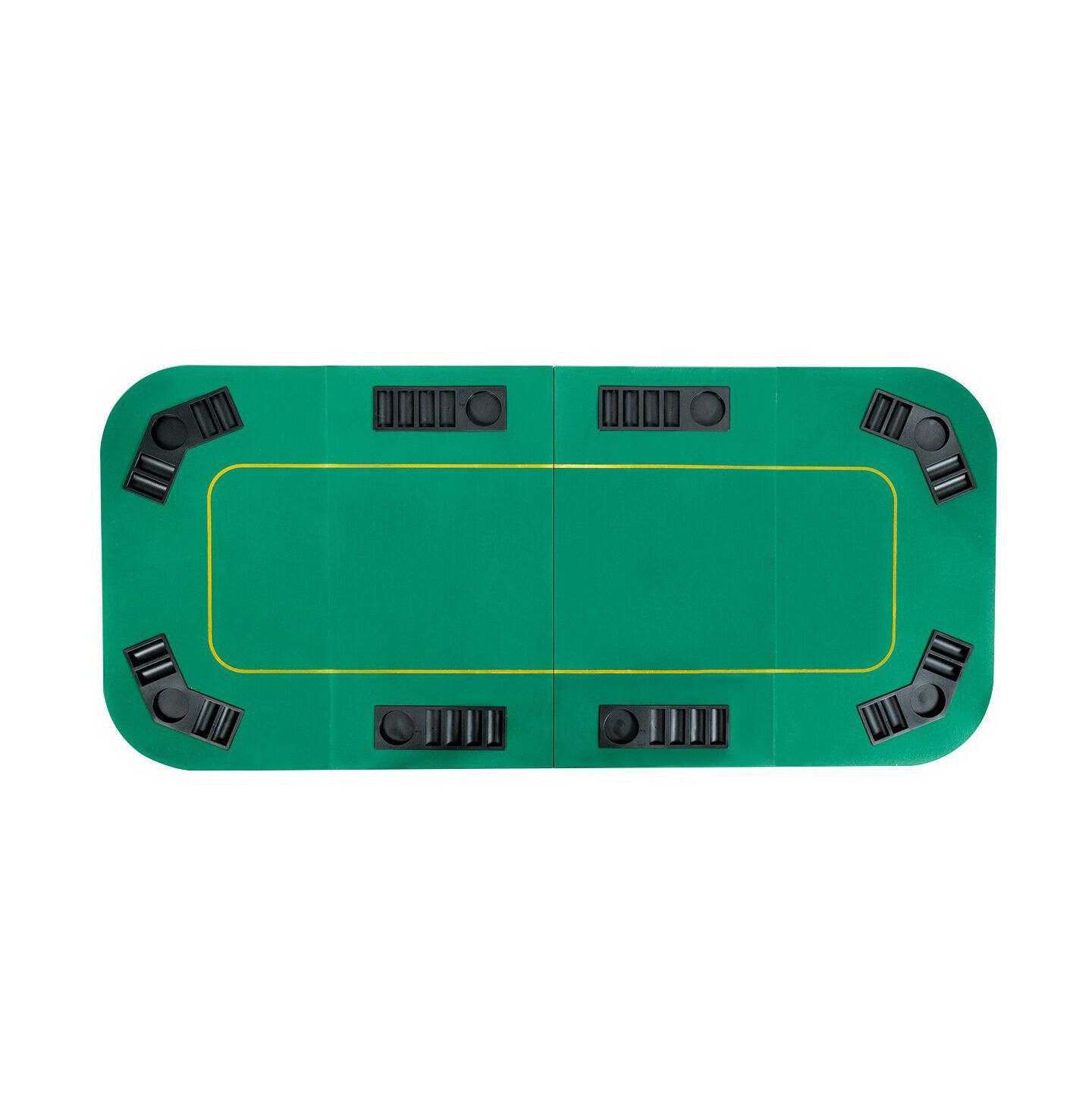 Детские игрушки HONGGE 8-Player Foldable Poker Table Top, Ages 18+, цвет: Зелёный — фото 2