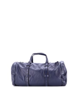 Double G Side Pocket Duffle Bag Leather