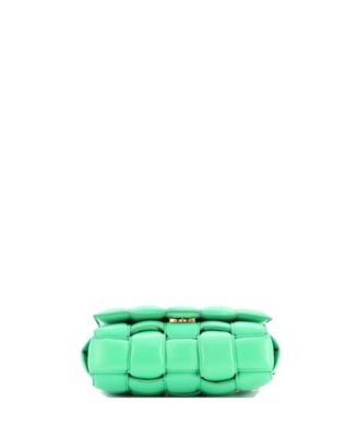 Cassette Chain Crossbody Bag Padded Maxi Intrecciato Leather