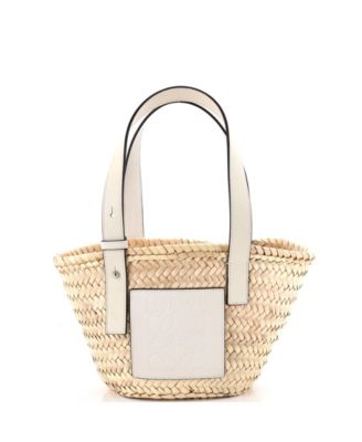 Small Basket Tote Raffia