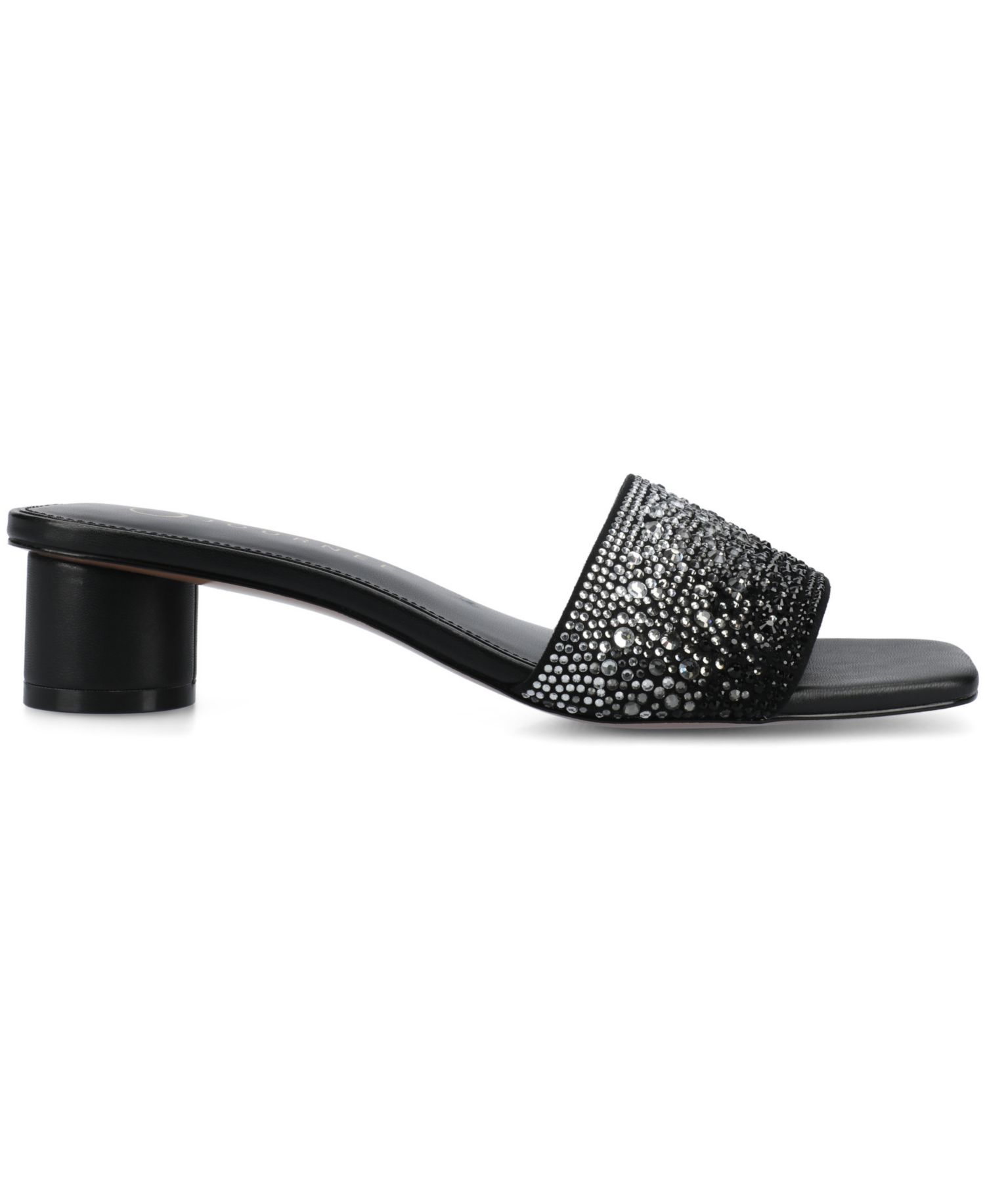 Women's Flora Embellished Block Heel Slide Dress Sandals