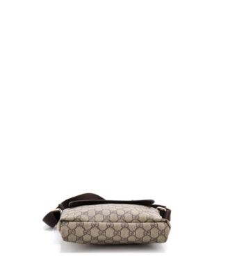 Small Flap Messenger GG Coated Canvas