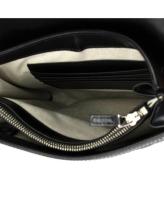 Small Flap Crossbody Bag GG Embossed Perforated Leather