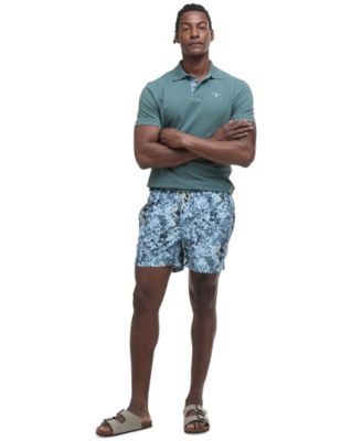 Men's Tartan Pique Short-Sleeve Polo Shirt