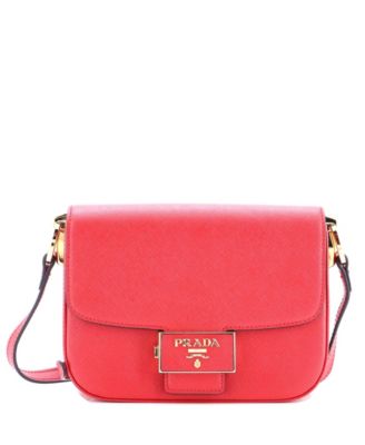 Small Embleme Flap Bag Saffiano Leather