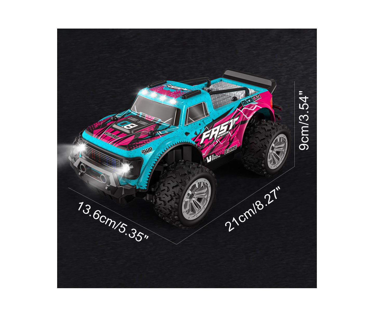 Детская игрушка Bruce & Shark 1:20 Scale KF23 Off-Road 2WD Remote Control Truck, цвет: Красный — фото 10