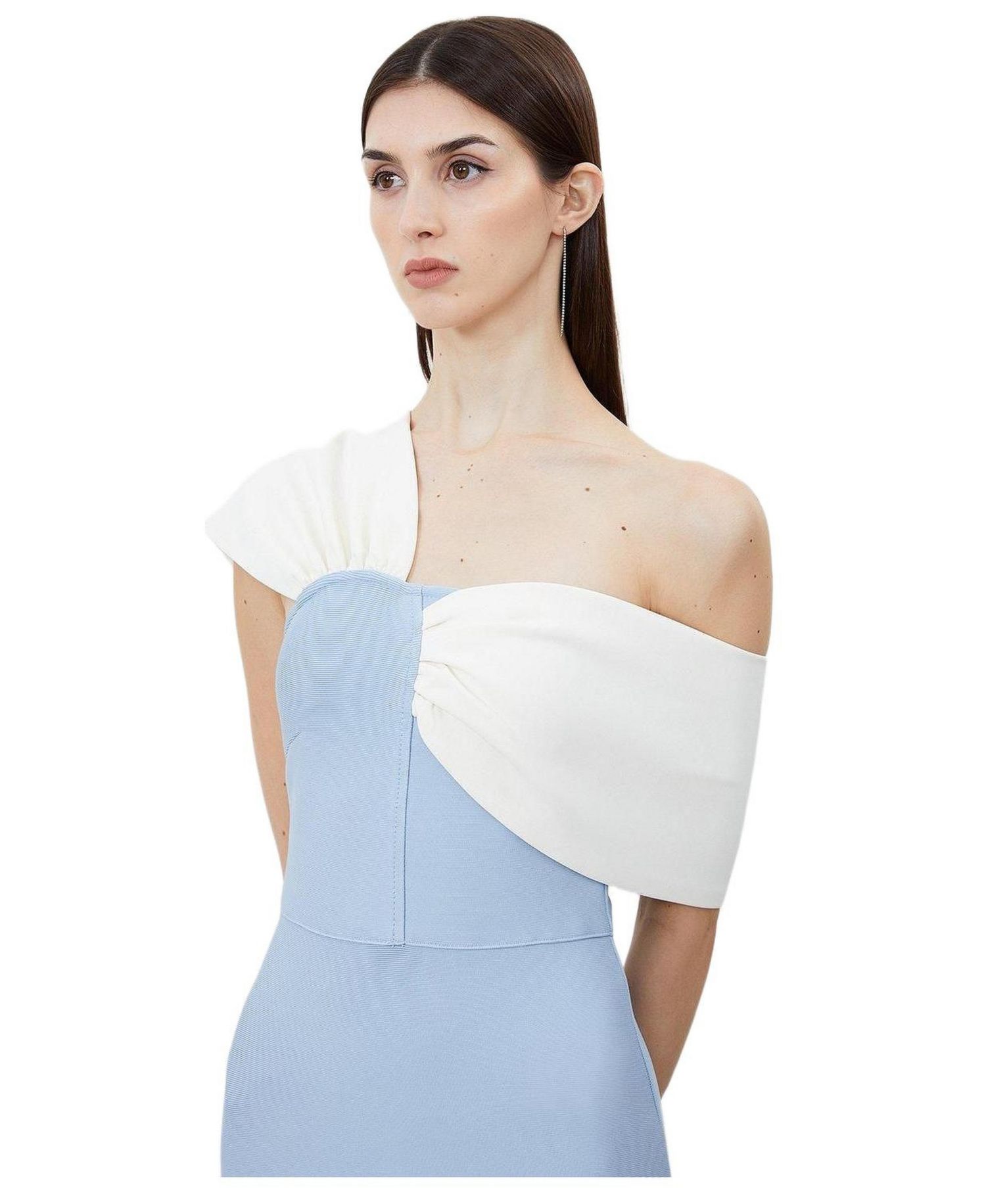 Women's Figure Form Asymmetric Midi Dress