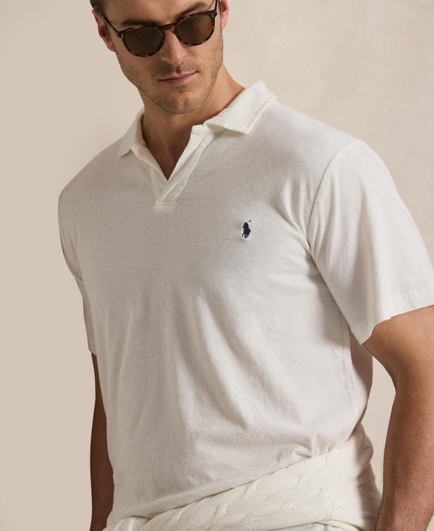 Мужское поло Polo Ralph Lauren Big & Tall Short-Sleeve Polo Shirt, цвет: Nevis — фото 4
