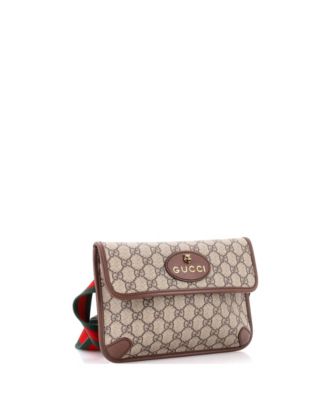 Neo Vintage Flap Belt Bag GG Coated Canvas