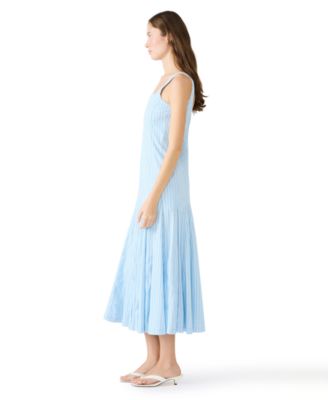 Juniors' Square Neck Midi Dress