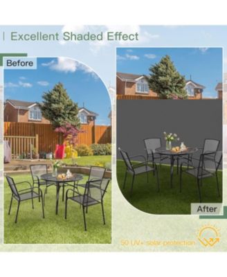 Retractable Side Awning, Double Side Awning, Waterproof Folding Outdoor Privacy Screen