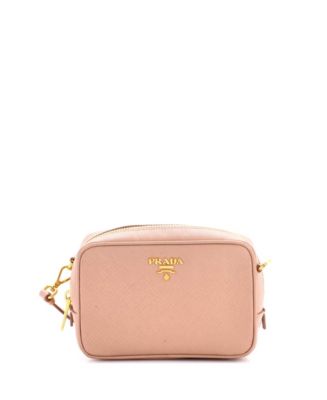 Pre-Owned Prada Mini Zip Crossbody Bag Saffiano Leather - Macy's